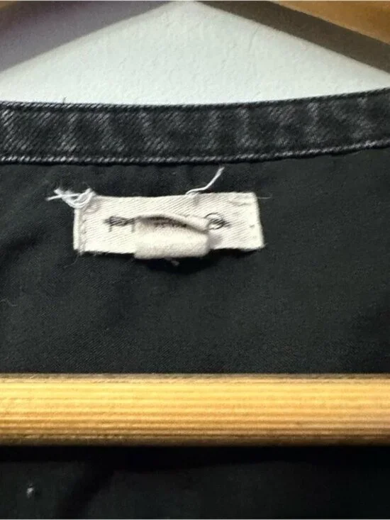 Pilcro Black V-Neck Button-Front Mini Dress Size XS - Picture 8 of 12